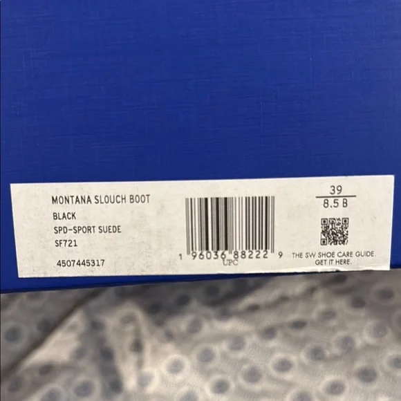 Stuart Weitzman NWT Montana Slouch Black Suede Knee-High Boots with Tan Sole - Picture 6 of 7